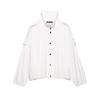 Womens 2026 Streetwear Bomber Jacket With Stand Collar Cotton Blend Distressed Finish Regular Fit