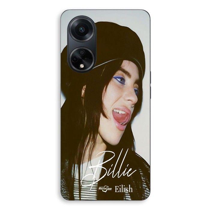 Coque de téléphone - MANIACASE - Oppo A98 5G - Silicone - Noir - Billie Eilish