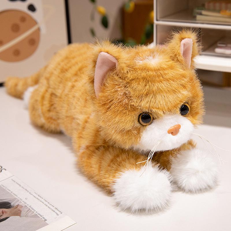 Cute Simulated Pose Cat Doll Plush Toy Doll Children Sleep Comfort Pillow Doll Men and Women Gifts