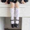 Cotton Girls Socks, Spring Thin Style In Tube Socks 3-Layer Lace Bowknot Charm Stackable for Kids 3-13T