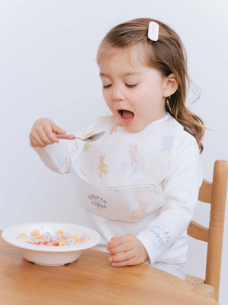Gelato Pique Baby Plyšový Potisk Jídelní Bryndáček PBGG251619 OWHT F