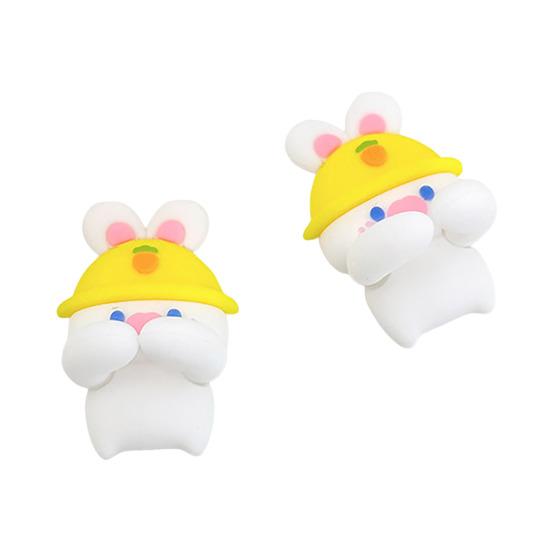 

2 шт. силиконовые кабельные органайзеры многоцелевые зажимы для управления проводами милый дизайн животных клейкий шнур C