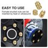 350pcs Set of Threaded Inserts Convenient & Reliable Knurled Brass Female Thread Nuts Inserts Assortment Set for Plastic