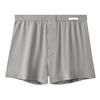 Men Boxer Underwear Open Design Button Placket Mid-rise Elastic Waistband Shorts Briefs Solid Color Loose Fit Underwear