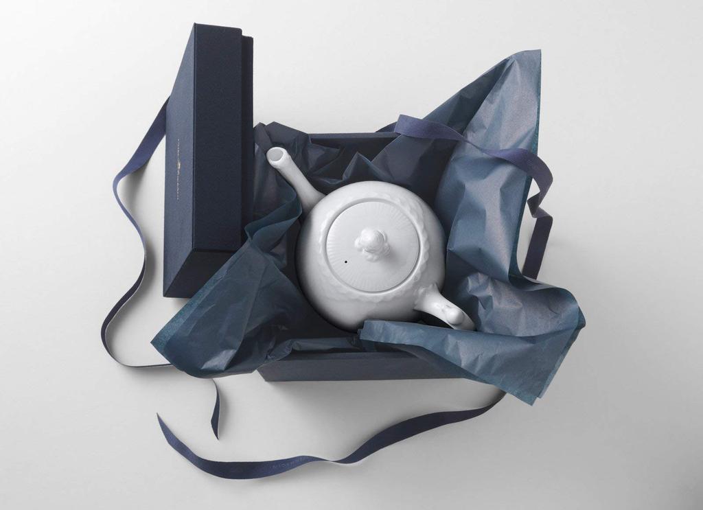 ROYAL COPENHAGEN Teapot, White, 1000ml, 1128141 [Used]