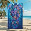 New, Double-sided Velvet Beach Towel Quick-drying Sports Towel Printed Bath Towel