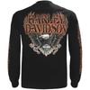 Harley-Davidson Men's Eagle Piston Long Sleeve Crew Shirt, Black 30299947