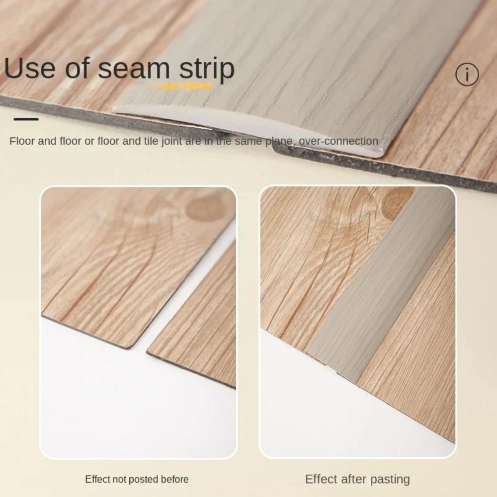 1pc 1m/3m Self-adhesive Floor Cover Strips Carpet Edge Trim Strip Floor Transition Door Threshold Gaps Door Bottom Sealing Strip