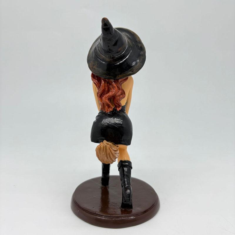 Spellbound Beauty Sexy Witch Bookshelf Figurine Witch Statue Gothic Home Decor