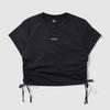 UMBRO Women'S Ribbed Short Sleeve T-Shirt Black (Uq222Crs59)