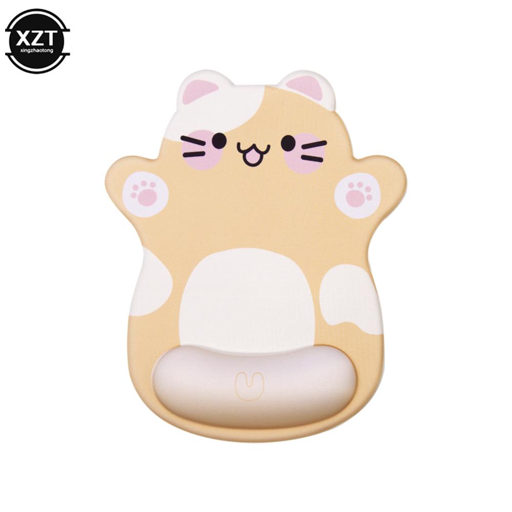 Cartoon Cute Silicon Mouse Pad Wrist Rest Hand Support Ergonomic Mousepad Cushion Mat Office Laptop Computer Gaming Mouse Pads