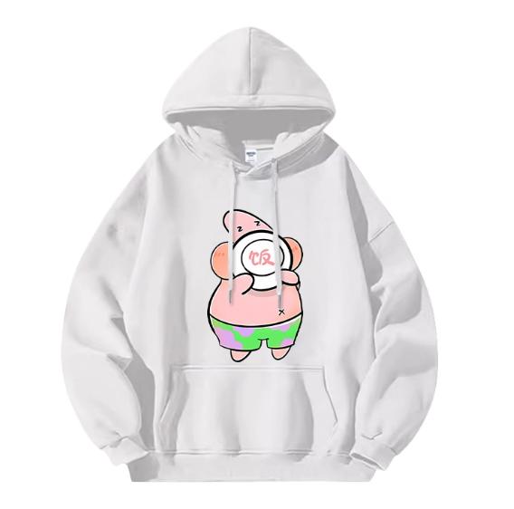New Different Couple Outfits Cartoon Sponge Baby Couple Outfits Autumn Outfits Loose Hoodies for Men and Women 2025