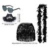 Bride Cowgirl Hat Scarf Bachelorettes Party Costume Set Female Accessories