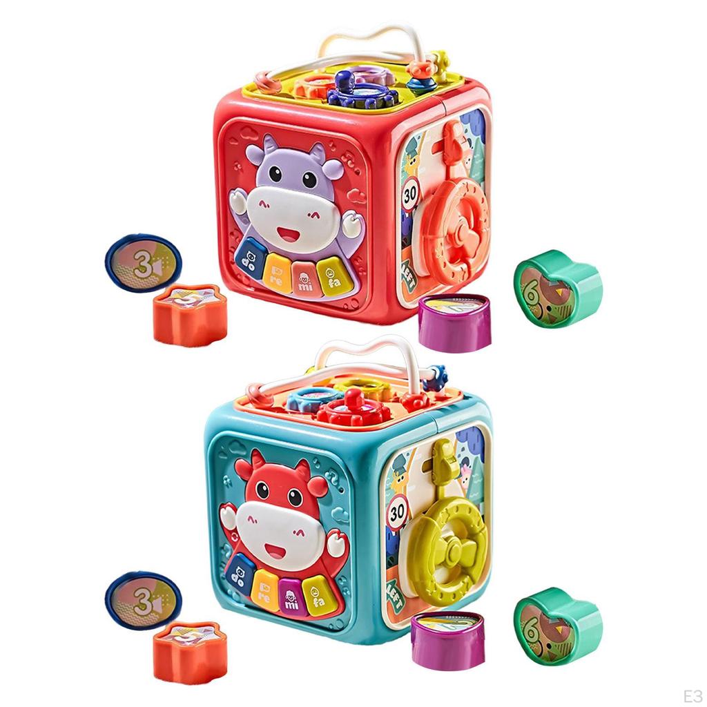 Activity Cube Baby Musical Toys 6 Sided centers play Center Toy for Boys Girls