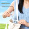 USB Rechargeable Portable Mini Fan with Strong Wind and Hook - Ideal for Outdoor Use and Student Gifts
