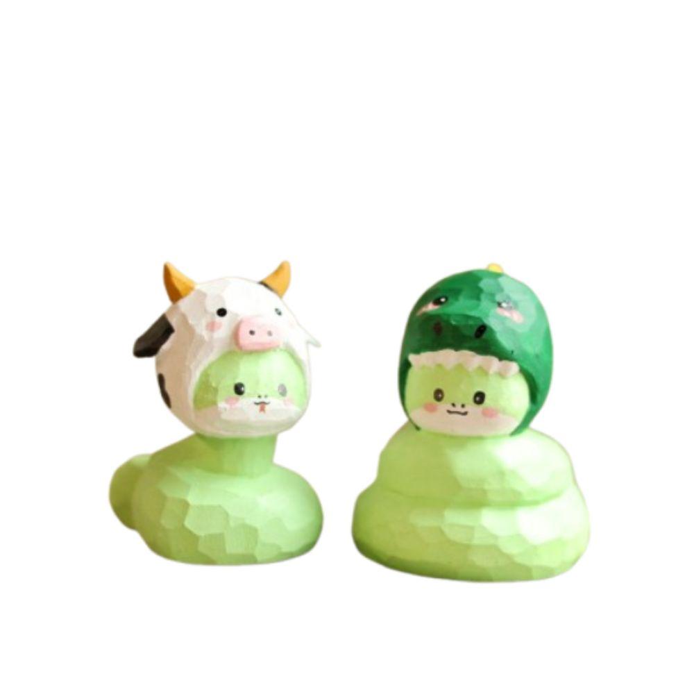 Chinese Style New Year Lucky Snake Figurine Handmade Small Snake Ornament  Living Room Bedroom