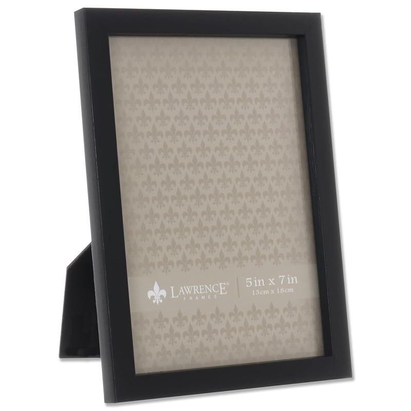 Lawrence Frames Chloe Contemporary Picture Frame, 5x7, Black 5x7 чёрный