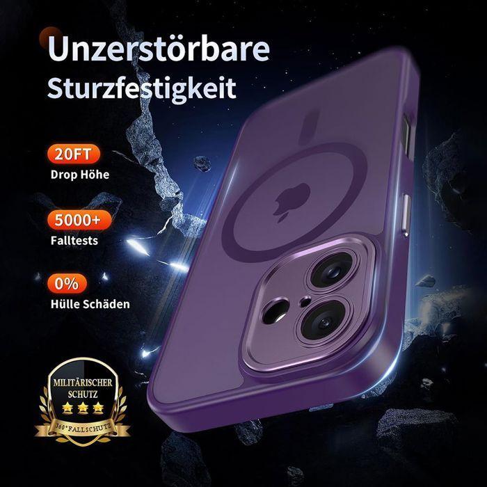 Coque de Protection - BOOLING - iPhone Air - avec Anneau Magnétique - Violet - 2 Verres Trempés