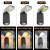 Foldable Solar Wall Light with Remote Control 3 Modes LED Solar Lamp IP65 Waterproof Outdoor Garden Wall Light