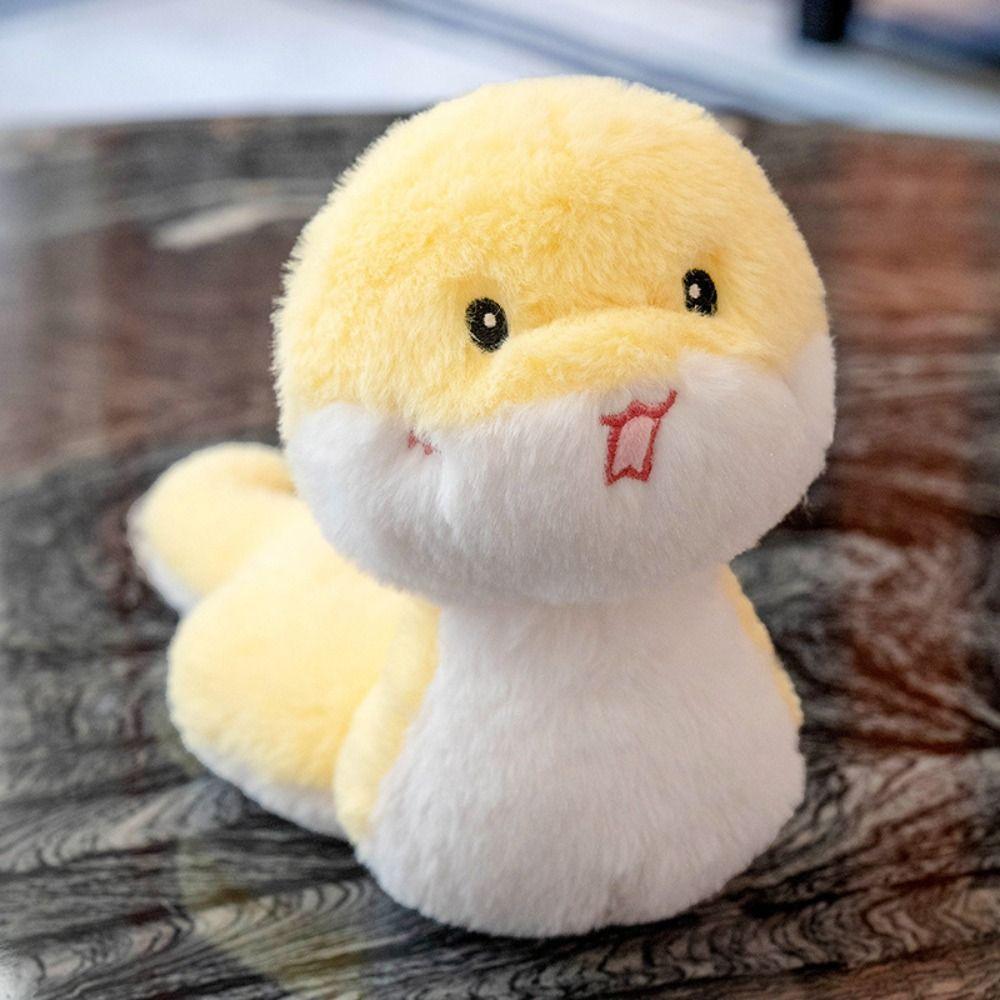 Cartoon Snake Plush Dolls 24CM Snake New Year Mascot Fashion Snake Stuffed Toy Home Decor
