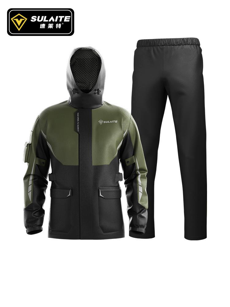 Motorcycle riding raincoat outdoor split raincoat rain pants motorcycle travel waterproof set outdoor hiking jacket waterproof S