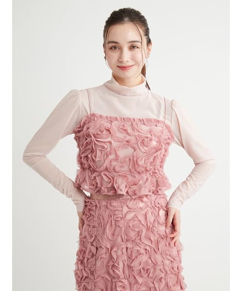 Selford HM Collaboration Heart Embroidered Bustier CWFT251117 PCH Free Size Women's