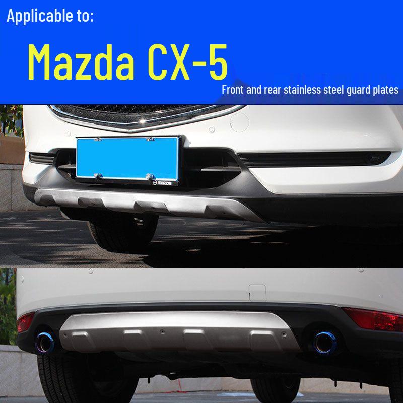Mazda CX-5 Stainless Steel Front & Rear Bumper Guards & Decorative Plates