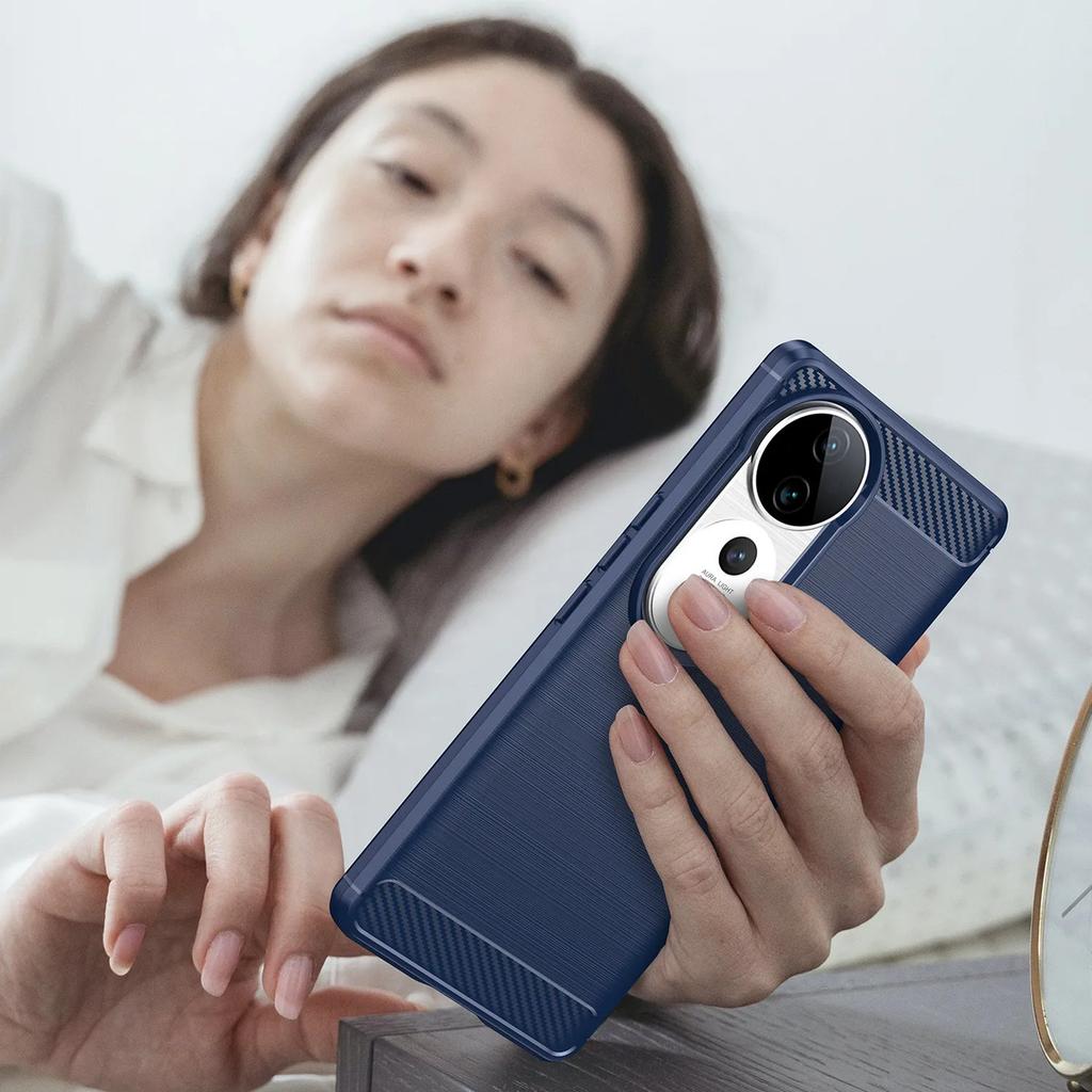 Phone Case For Vivo V40 Pro ,flexible Tpu Fiber Protective Cover For Vivo V40 Pro