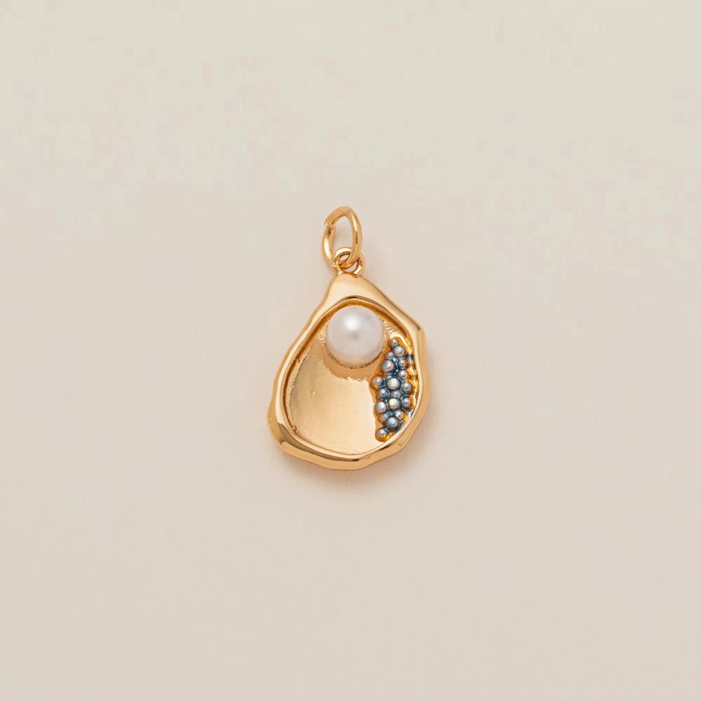 14k Copper Ocean Series Pendant: Enamel Fish, Shell, Conch, Starfish, Lobster, Dolphin Jewelry Accessories