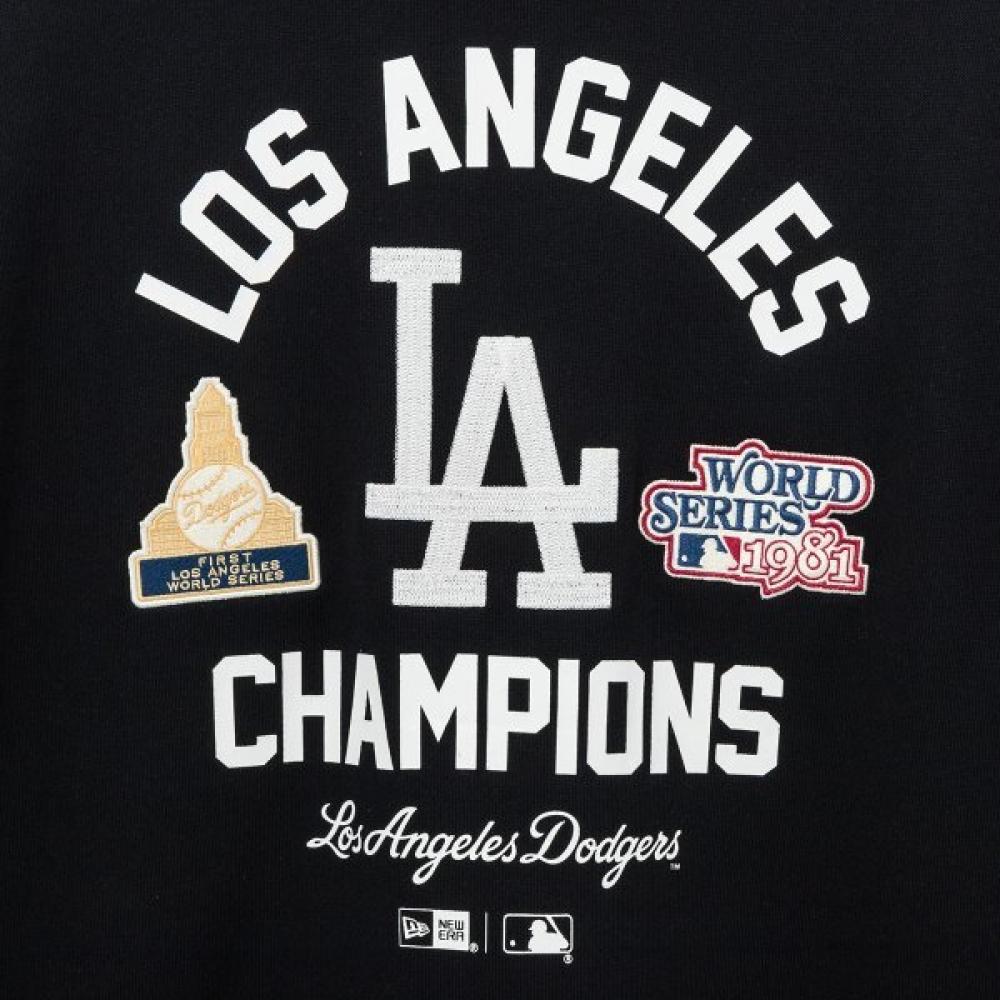 New Era La Dodgers Patched Hoodie bLack 14742032