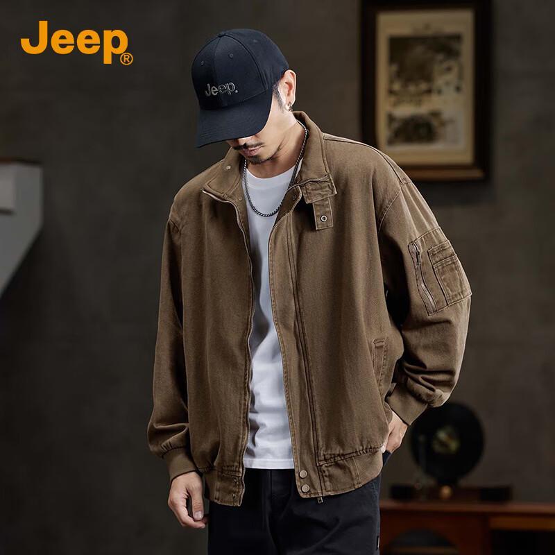 

JEEP Men s Casual Pure Cotton Denim Jacket 3XL