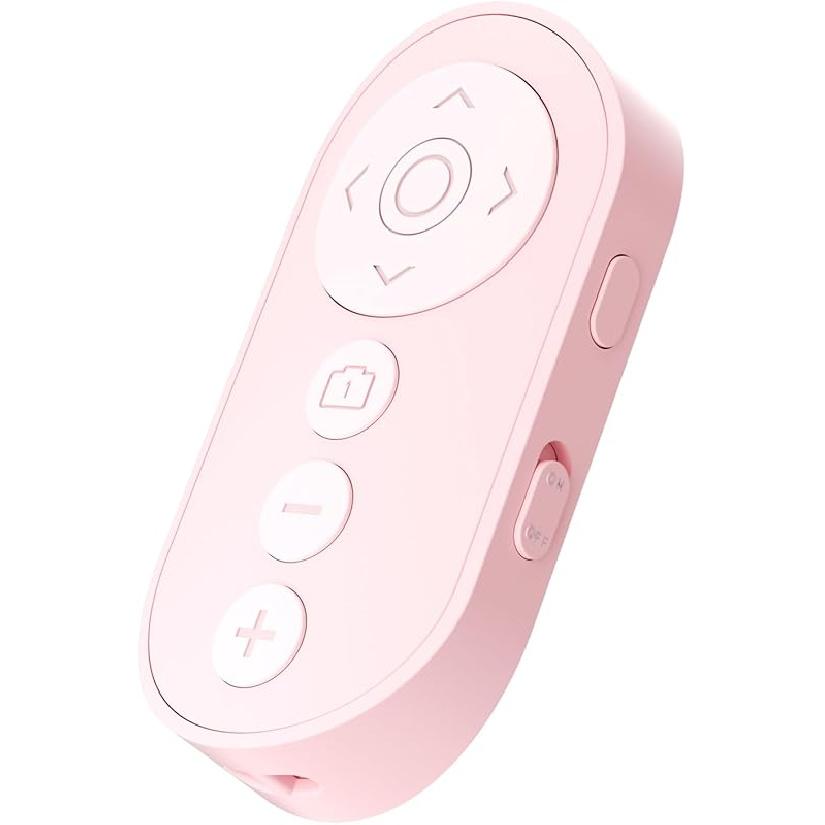 Wireless Camera Remote Control with Zoom for iPhone & Android, Versatile Shutter with Front/Rear Camera Switch for Photo & Video, Smartphone Remote