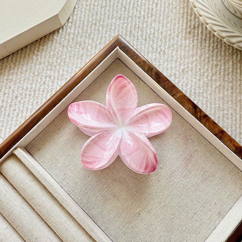 

Smudge Frangipani Hair Clip Women Colorful Versatile Hair Shark Clips Simple Hair Accessories