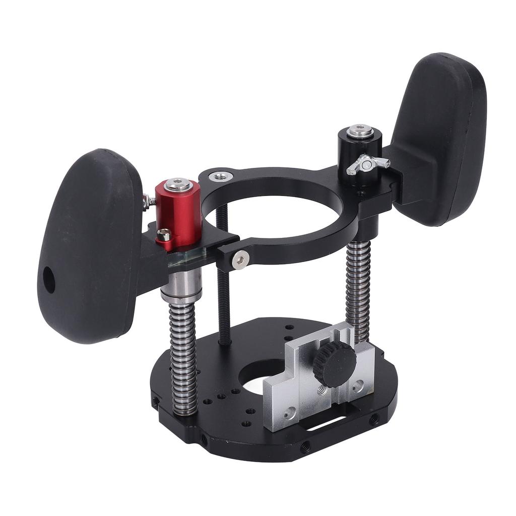 Router Lift System 63.5-65mm Adjustable Aluminium Alloy Router Table Lifting System Base for Woodwor