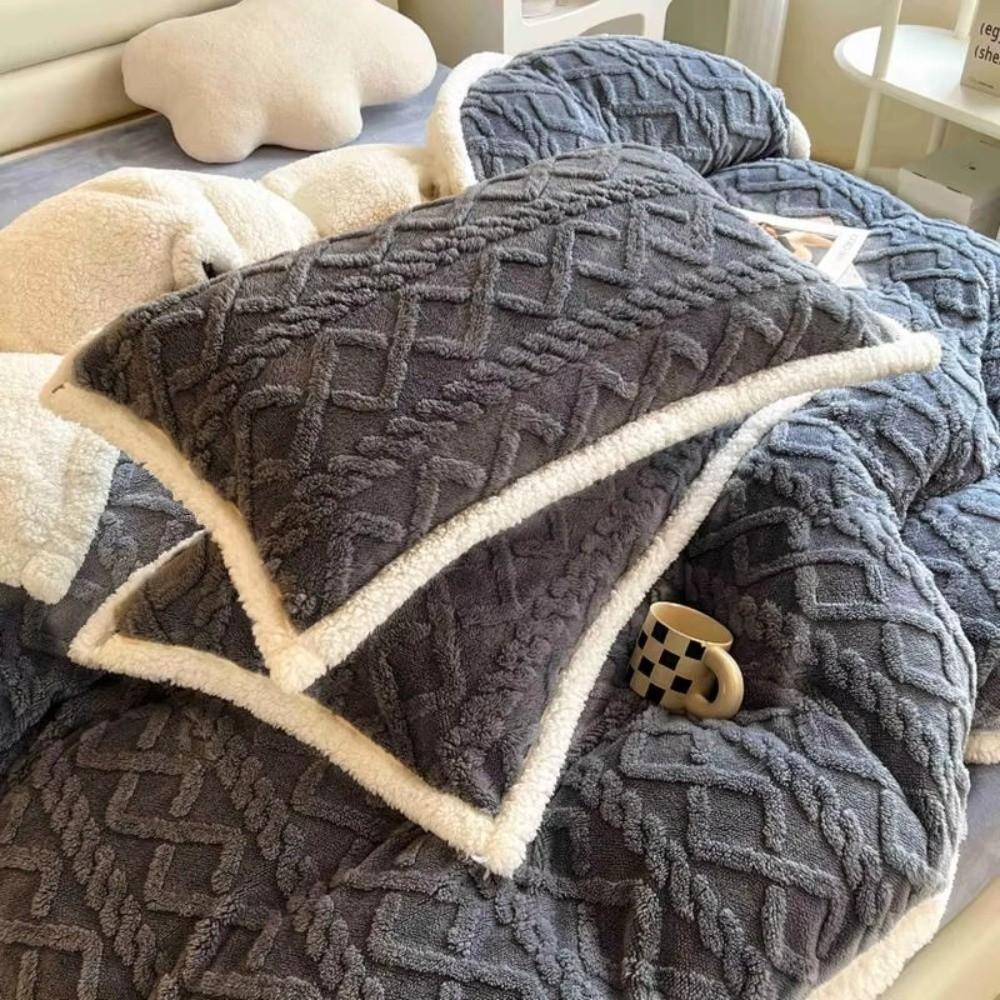 Thickened Pillow Cover Warm Cushion Cover New Pillow Cases  Winter