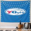 Philadelphia 76ers Basketball Logo Design Pattern Wall Hanging Tapestry Decorative Tapestry Home Decor for Bedroom and Living Room