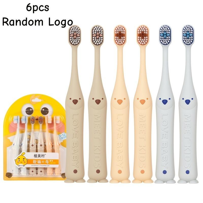 Toothbrush 6-Pack, Soft Bristles Gum Care, Non-Slip Handle, Small Head for 3, Oral Cleaning, Easy Storage, Random Logo
