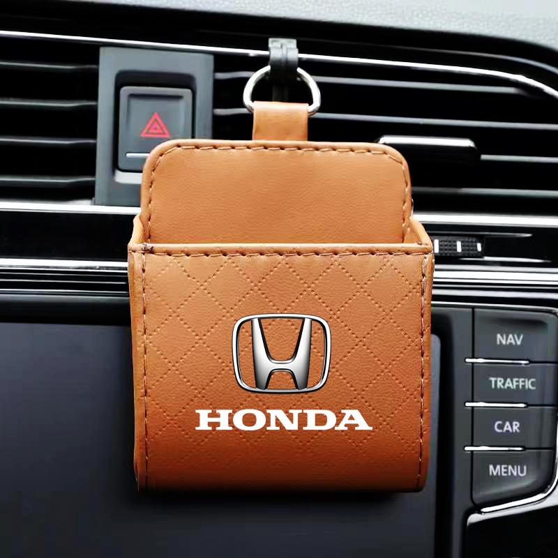 Car Air Outlet Storage Box Phone Glasses Organizer Car Goods For Honda Fit Mugen Insight Type S R VTEC DOHC Modulo Vezel Legend RR Si