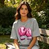 Breast Cancer Warrior Boxing Gloves Graphicunisex Summer Cotton T Shirt Fighting Spirit Inspirational Short Sleeve Casual Top