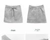 Sweet & Spicy Gray Drawstring Sports Skirt - 2023 Summer High-Waist A-Line Mini Skirt