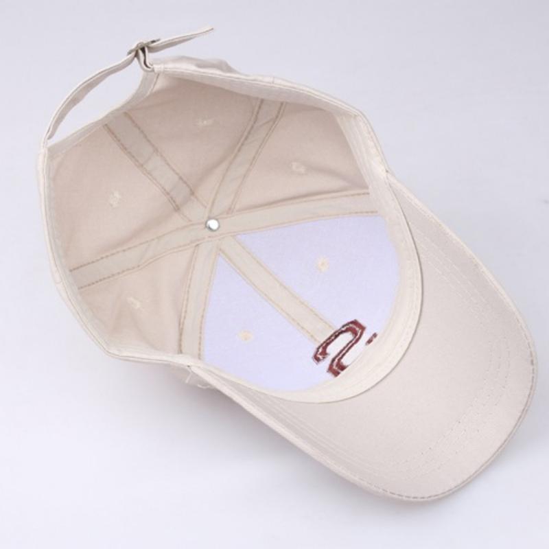 Adjustable Letter S Embroidered Snapback Cap Breathable Sun Protection Baseball Cap For Women Men Sports Hiking Golf Dad Hat