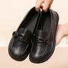 Spring new soft-soled black single shoes comfortable British style soft leather small versatile leather shoes