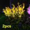 2PCS LED Solar Powered Waterproof Private Garden Ground Canola Flower Light Outdoor Solar Light Canola Flowers Waterproof Garden