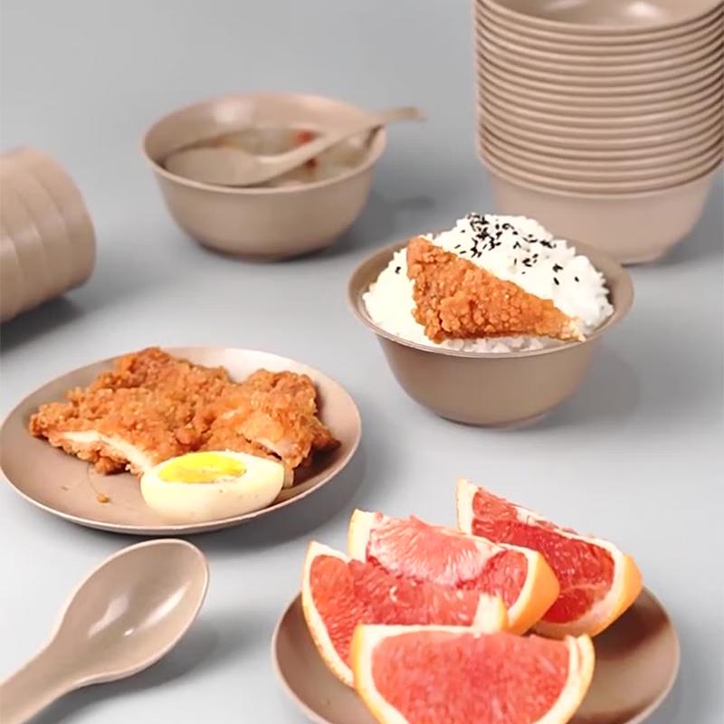 COFLYEE Disposable Degradable Tableware Set