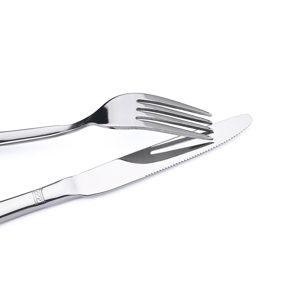 4 stk Vintage utskåret gullbestikksett Western bestikk i rustfritt stål Høykvalitets bestikk skje Knivgaffel servise Kjøkken sølvtøy