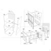 Wooden Model Kits House, DIY House Assemble, Learning Educational Toys Unpainted 1/87