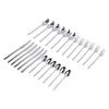 Silverware Set Stainless Steel Mirror Polished Spoons Forks Cutlery Utensil Set for Home Kitchen Dishwasher Safe Silver