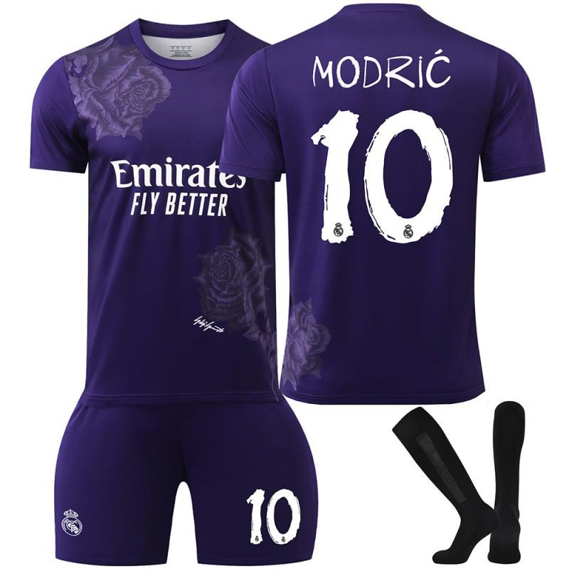 2425 Y3 Fußballtrikot mit Co-Branding Nr.. 7 C Rovinicius 5 Bellingham 10 Mbabpe Trikot Set