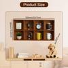 Wooden Display Shelf for Wall Case 8 Grids Mounted Home Decoration Floating