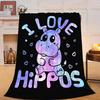 Dreamy animal patterns digitalprinted polyester Bedroom velvet flannel soft sofa cover blanket Fleece cover blankets for beds